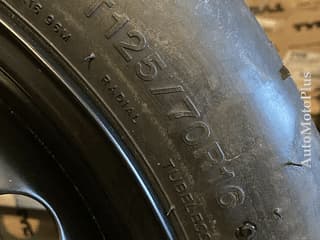 Kit Roata Pana Rezerva Slim Vw Golf 6 7 Skoda Seat Audi 125 70 R16